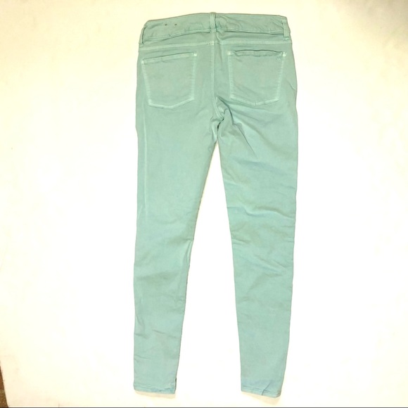 AE American Eagle Mint Green Jeggings Super Stretch 2 - Picture 2 of 14